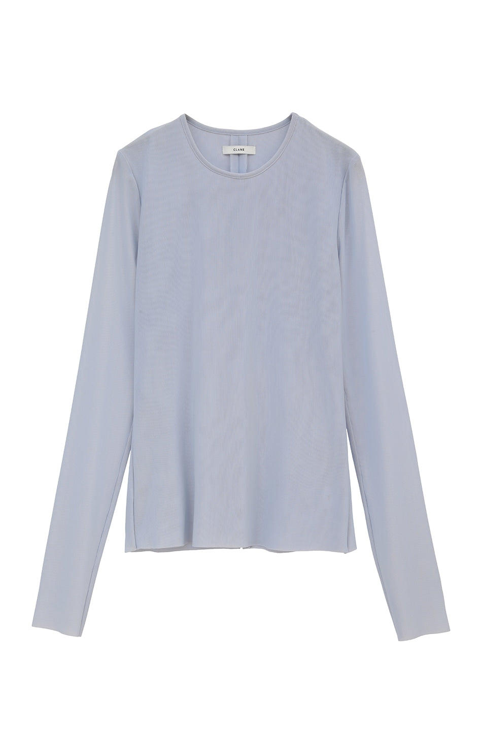 sheer mesh crew neck tops
