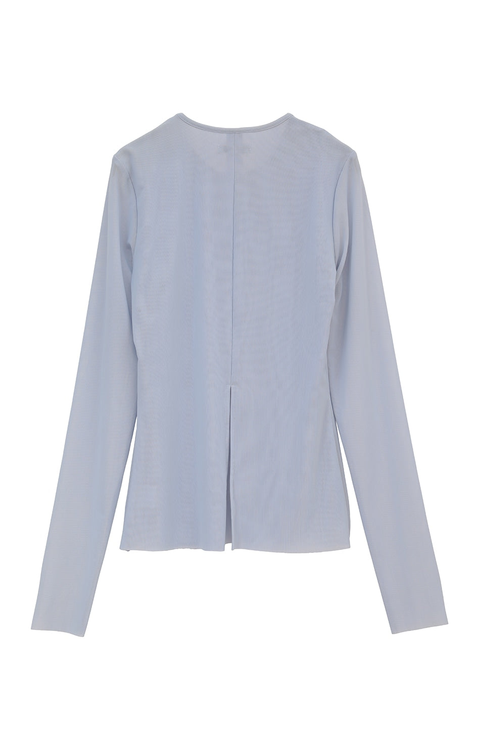 sheer mesh crew neck tops