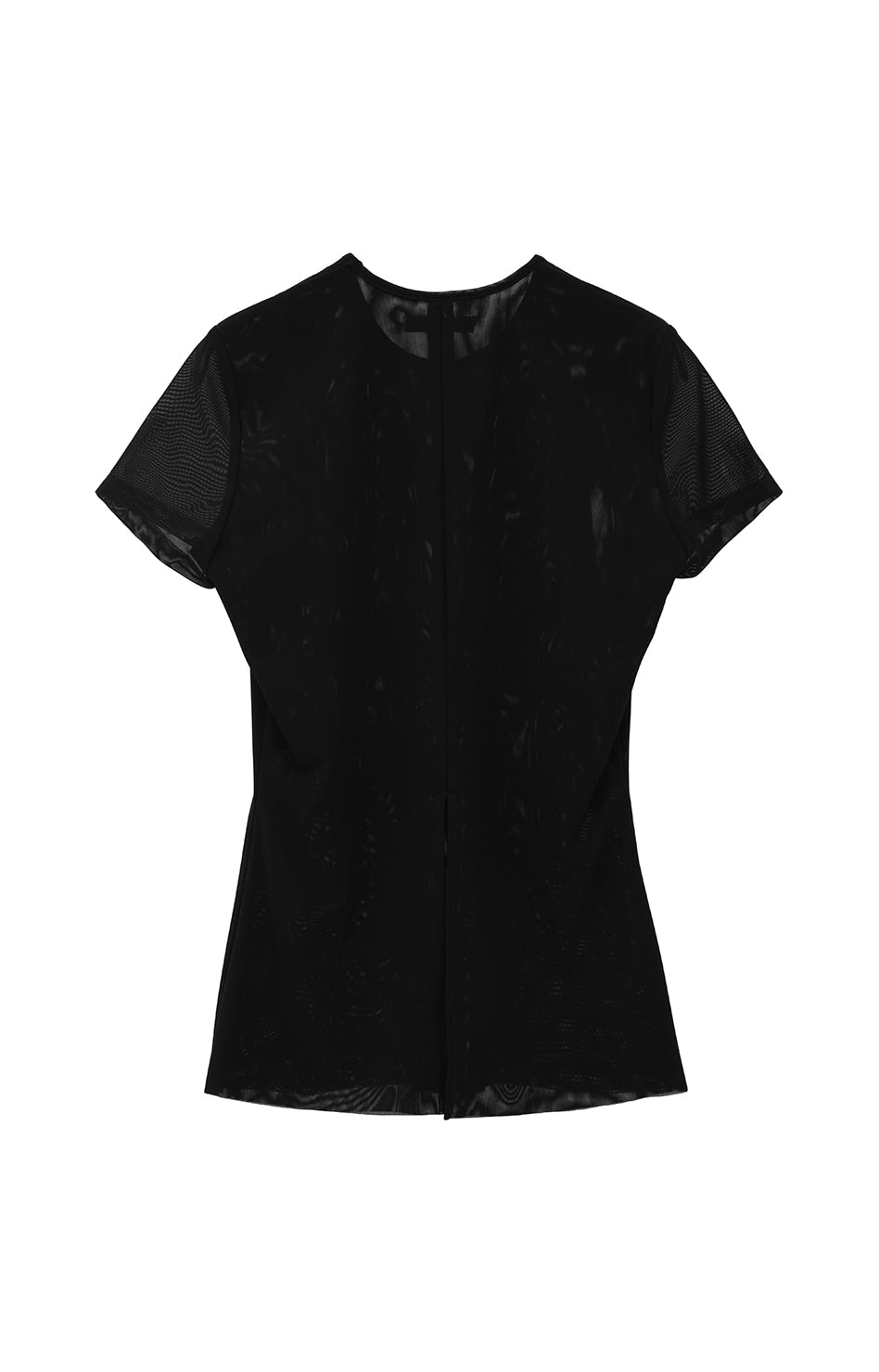 sheer mesh half sleeve tops