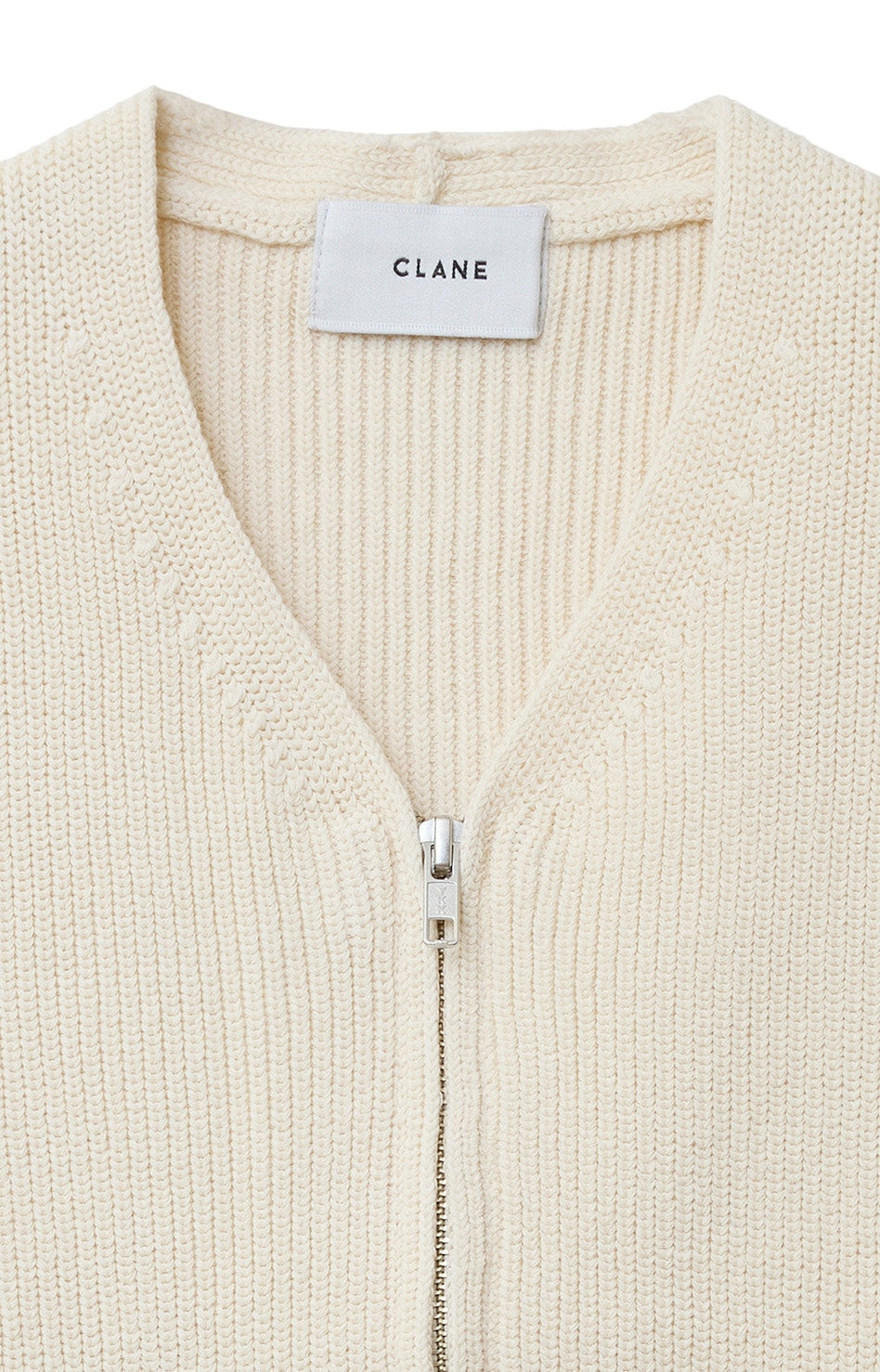 zip compact knit vest