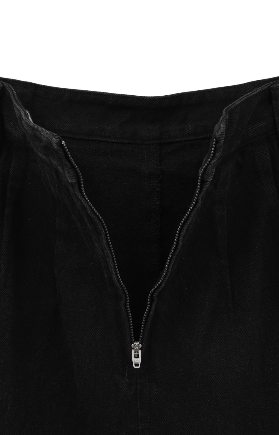 circle cut layered denim skirt