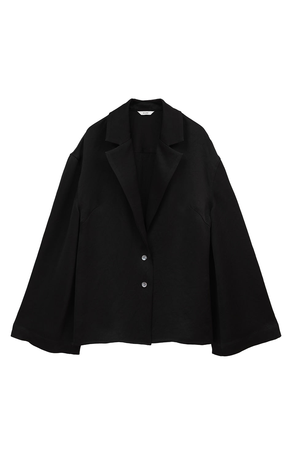 tailored satin shirt