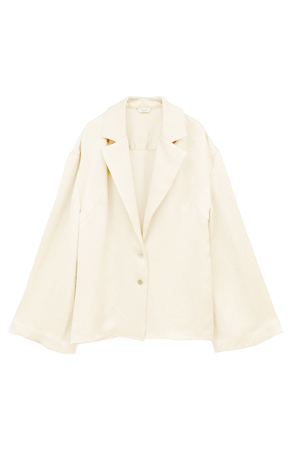 tailored satin shirt