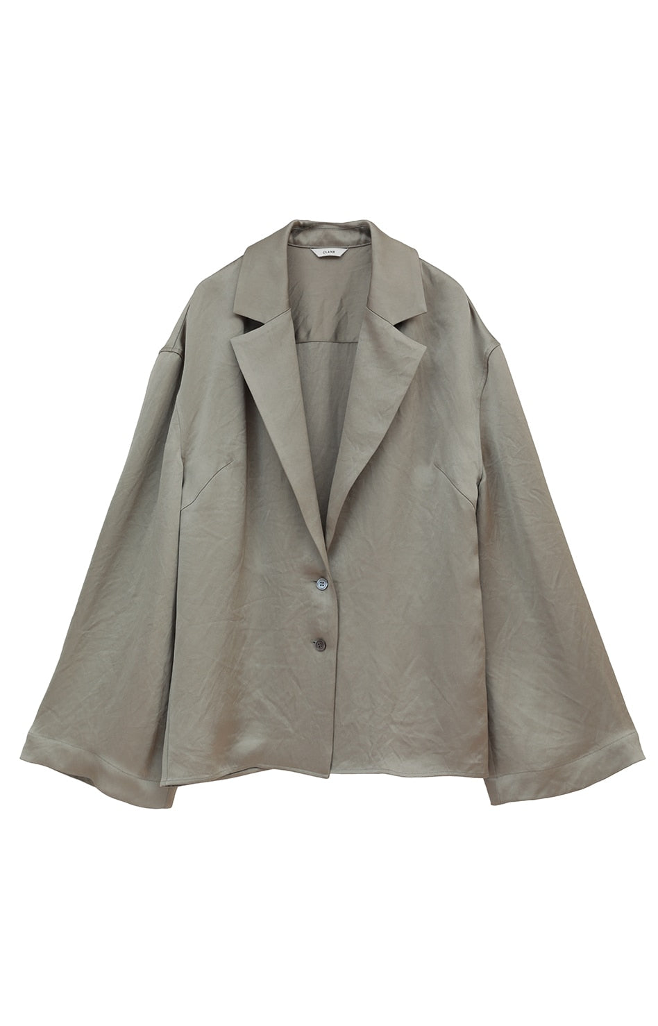 tailored satin shirt
