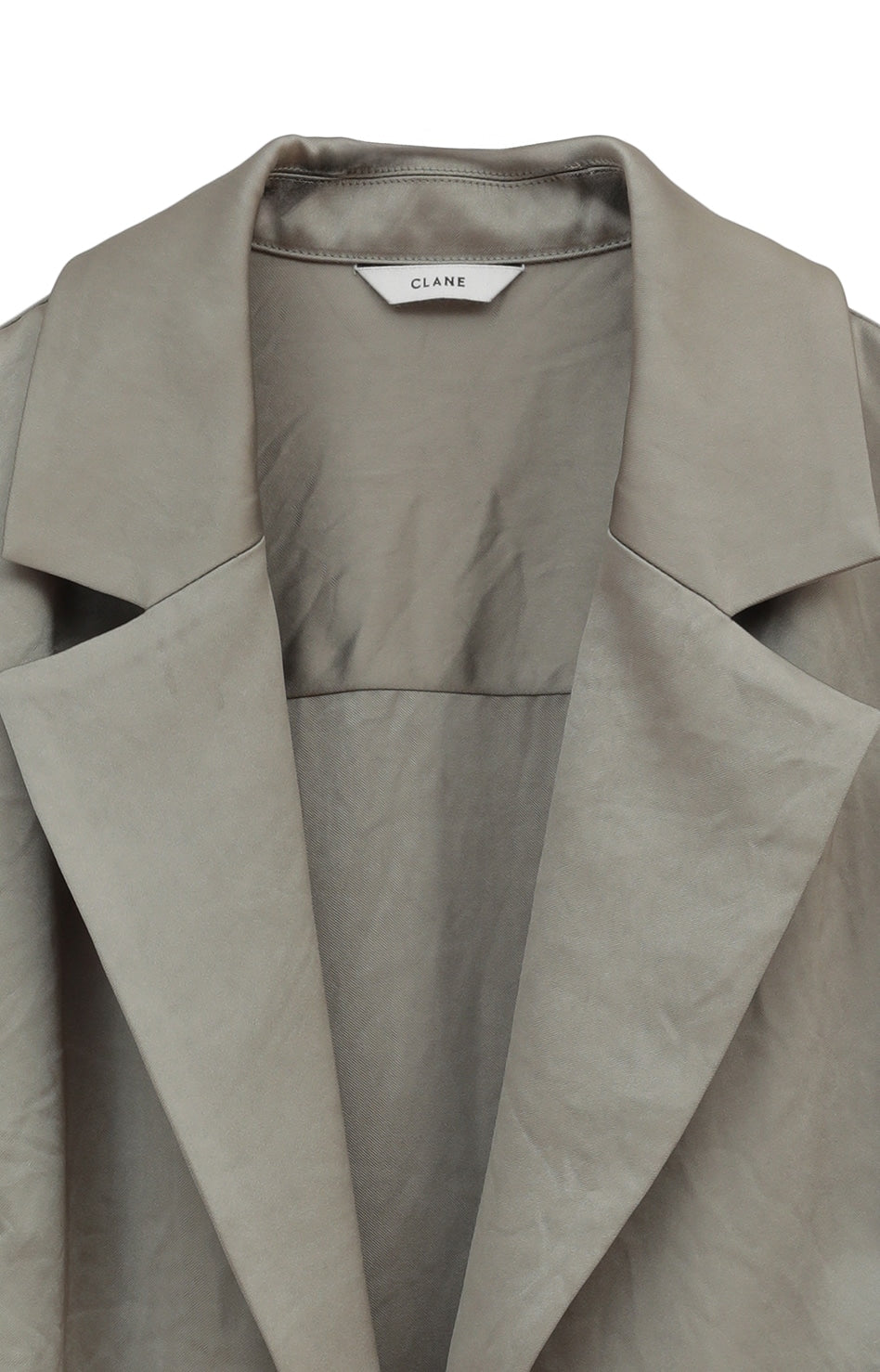 tailored satin shirt
