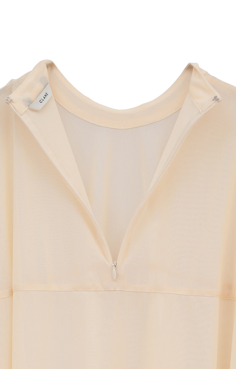 sheer mesh curve sleeve tops