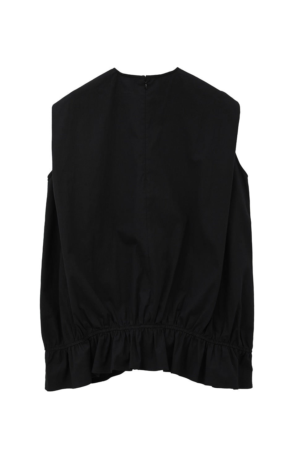 round hem gather tops