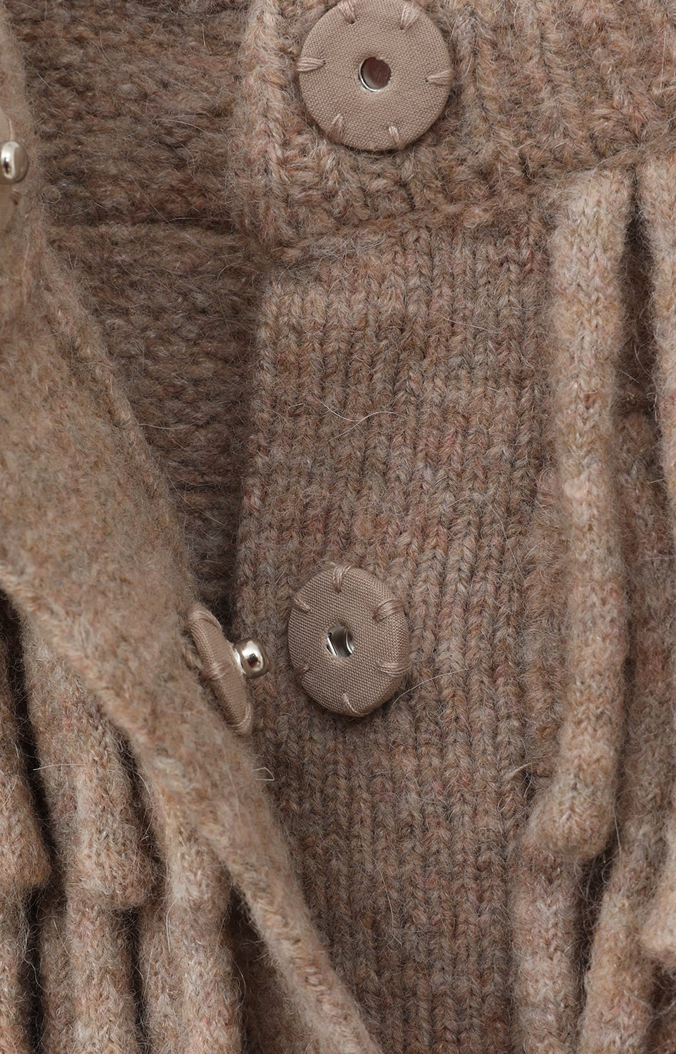 w face fringe knit vest