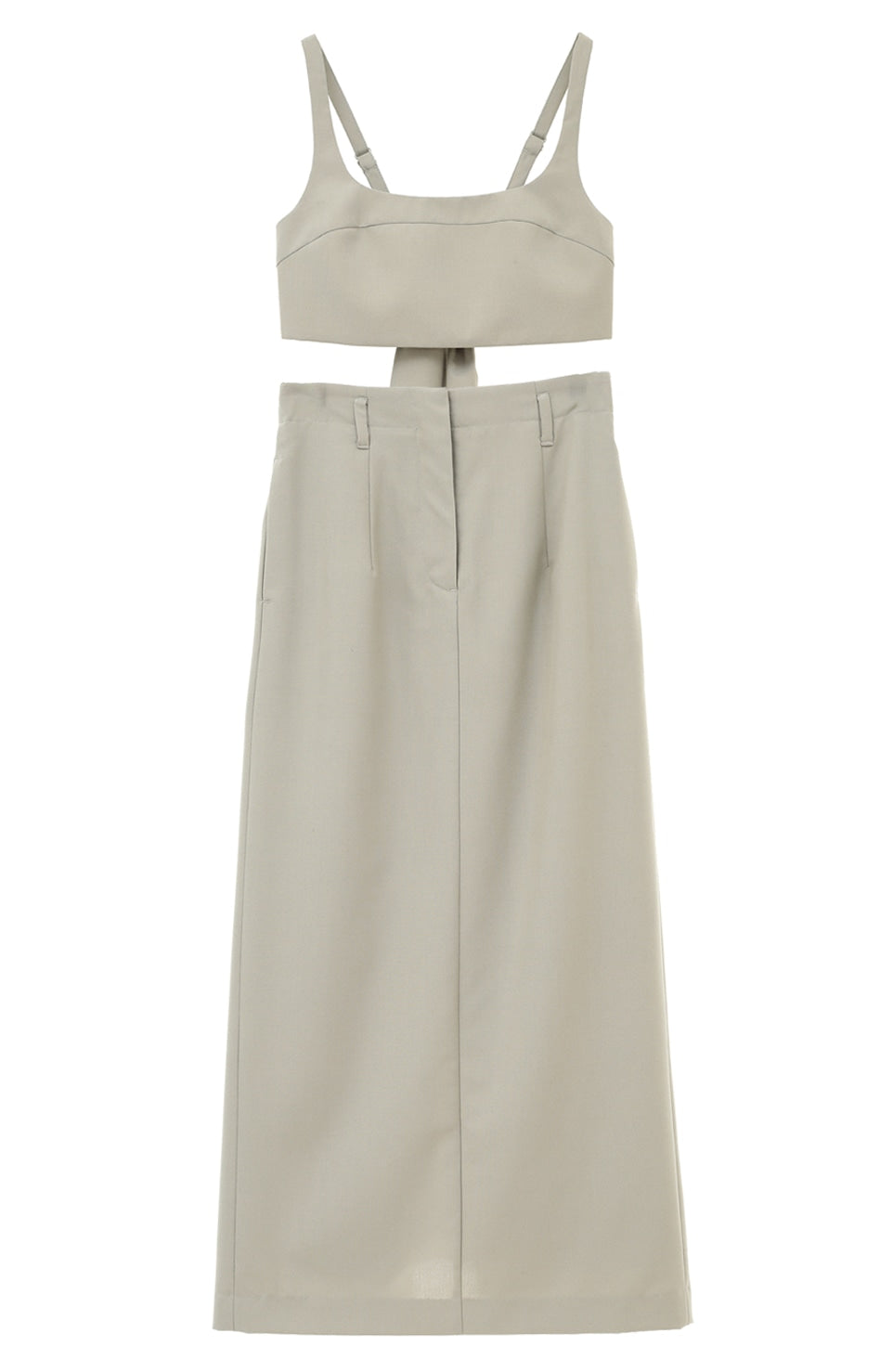 bustier set straight skirt