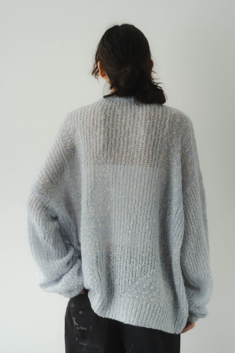 jaguard sheer knit