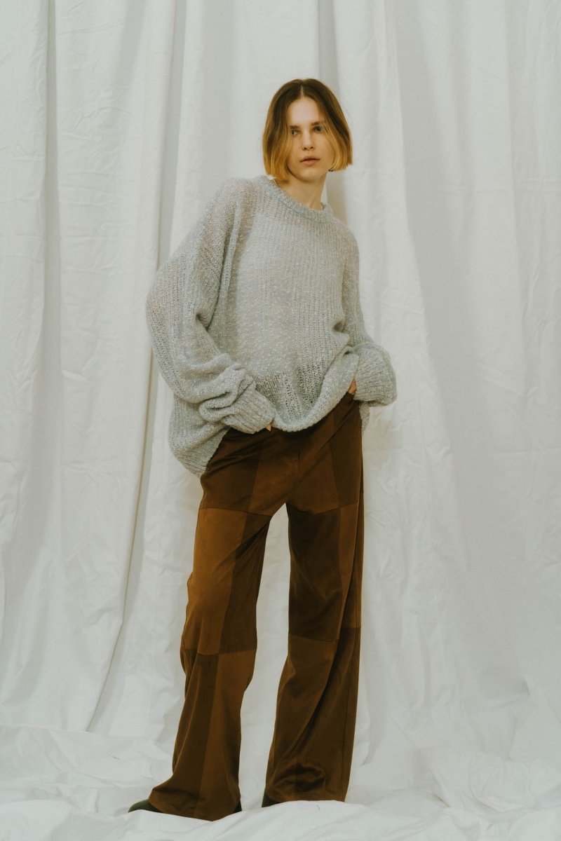 jaguard sheer knit
