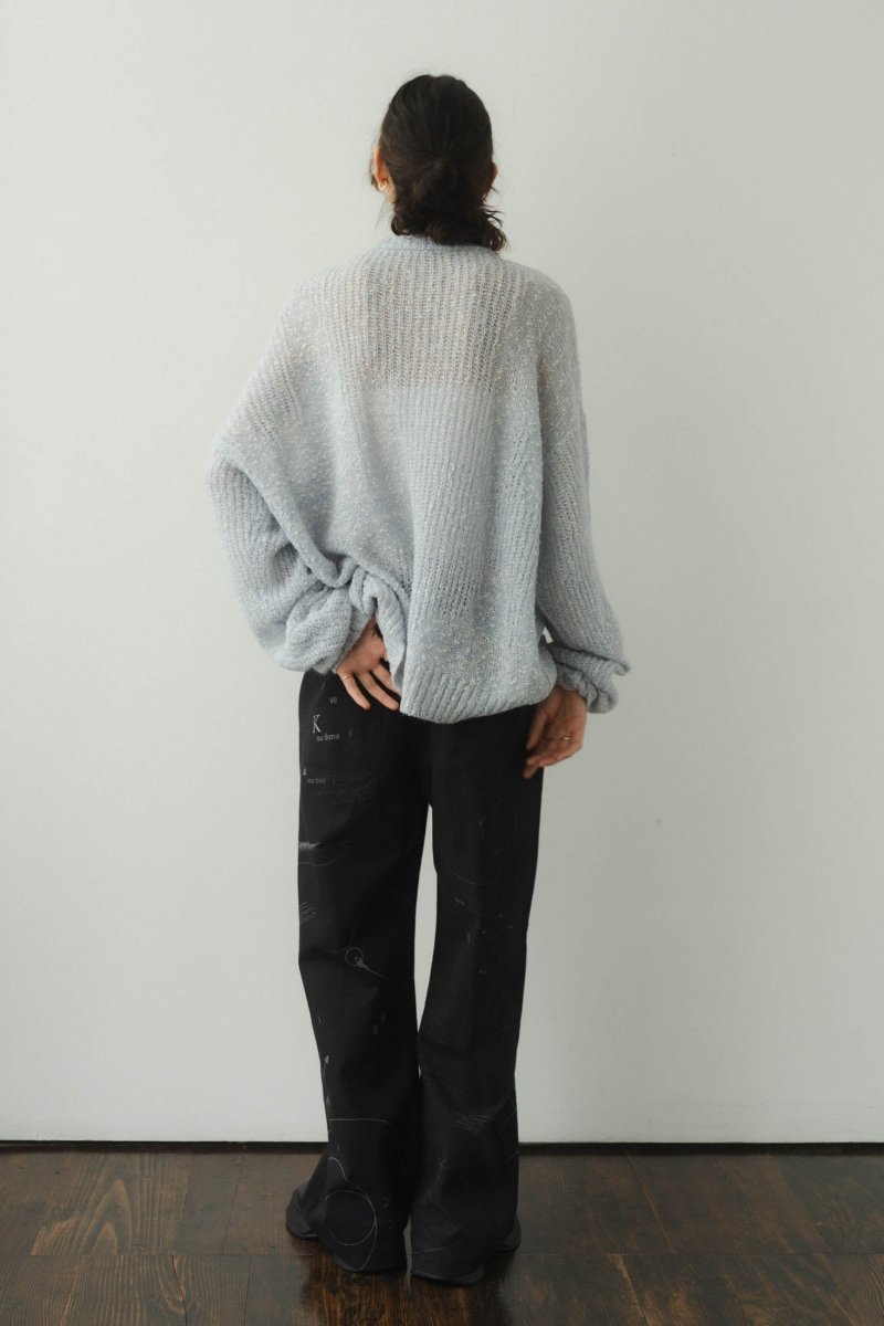 jaguard sheer knit