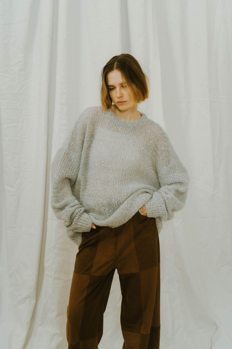 jaguard sheer knit
