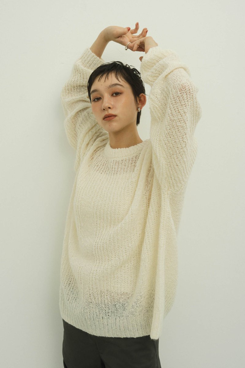 jaguard sheer knit