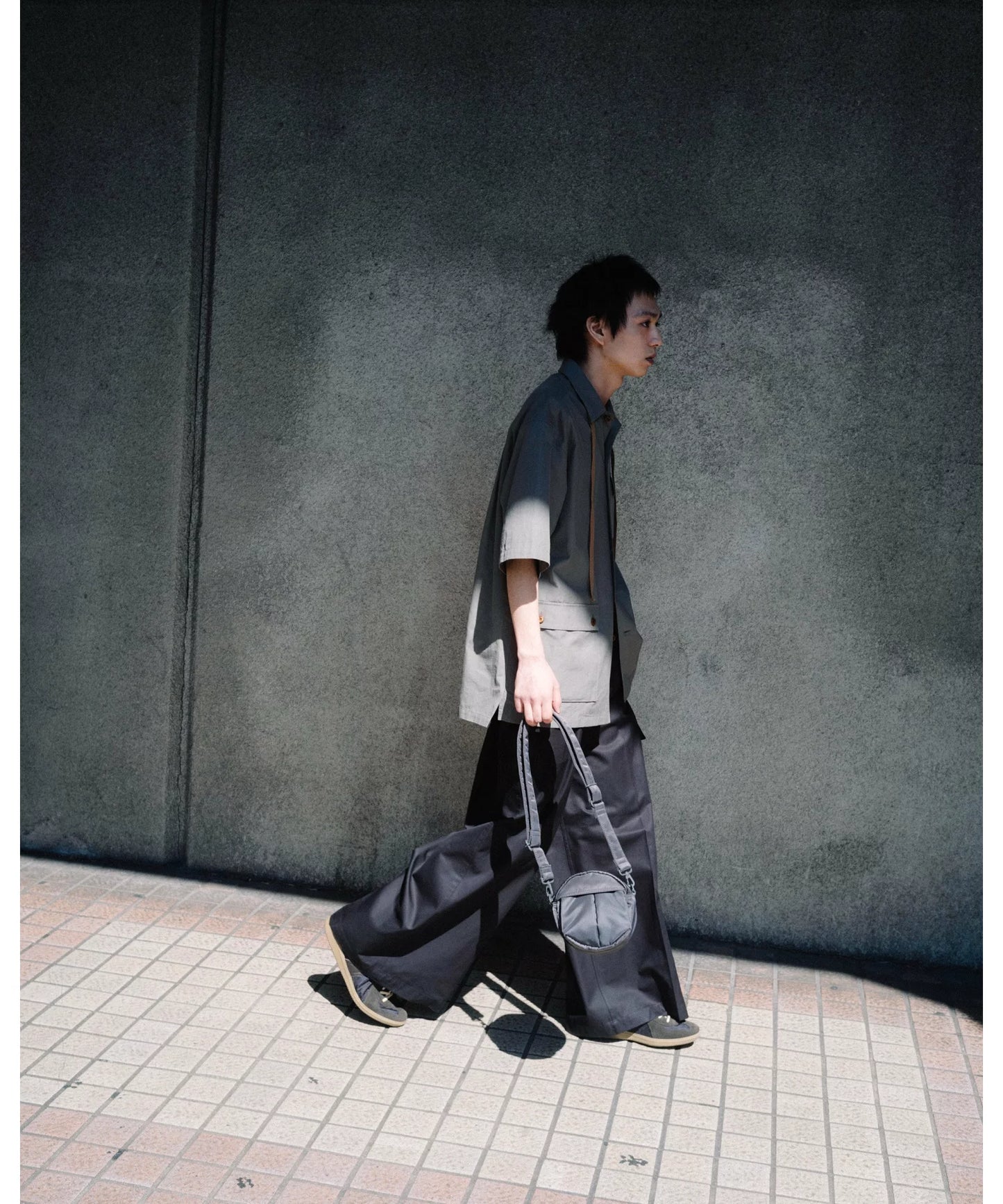 POTR x bp shoulder bag in nylon twill