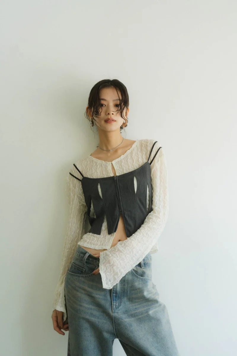 layered sheer tops