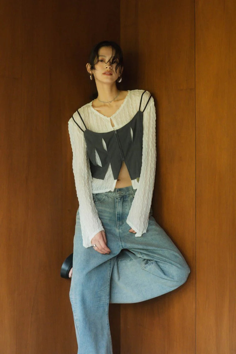 layered sheer tops