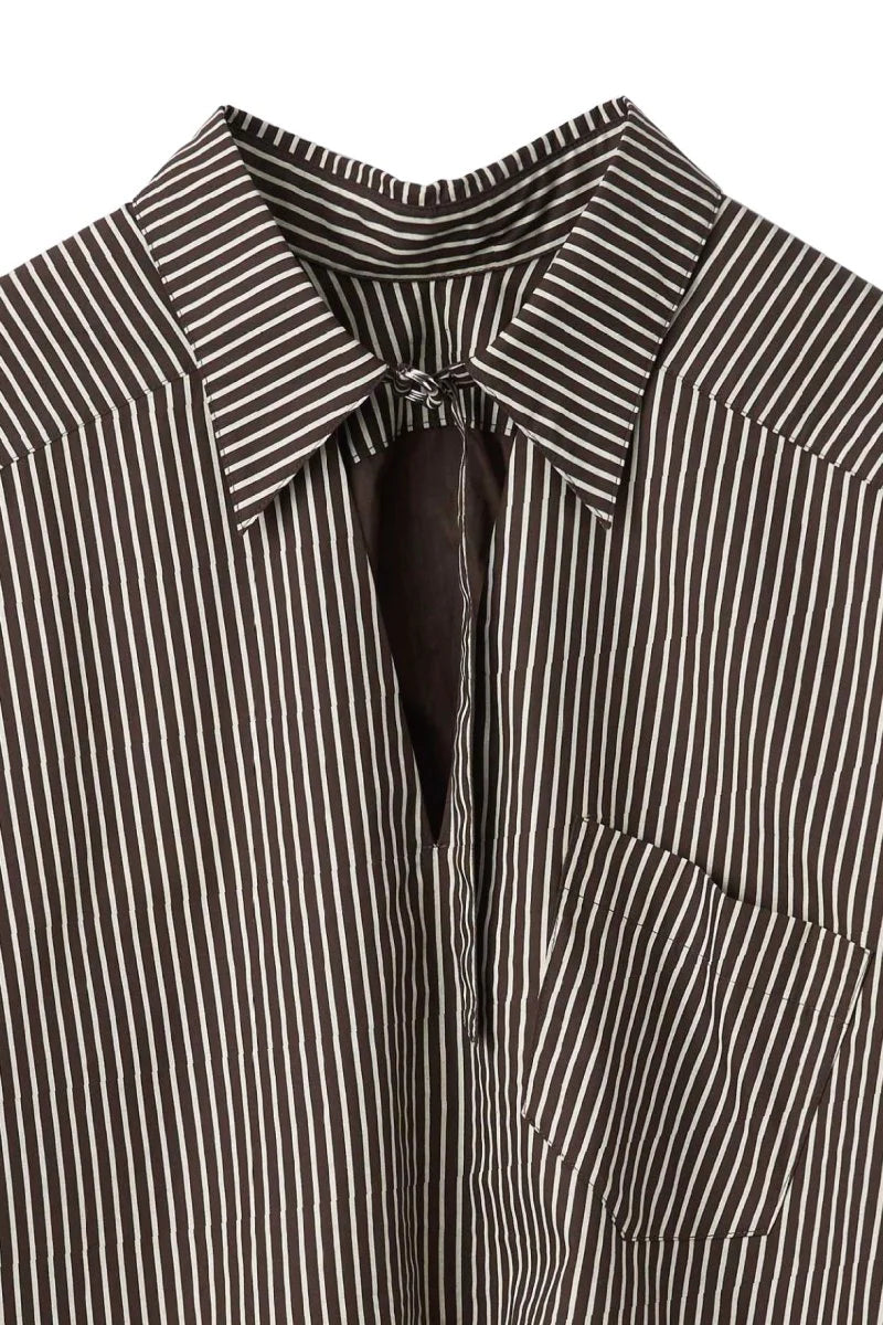 2way stripe volume shirt