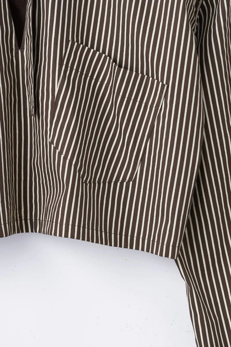 2way stripe volume shirt