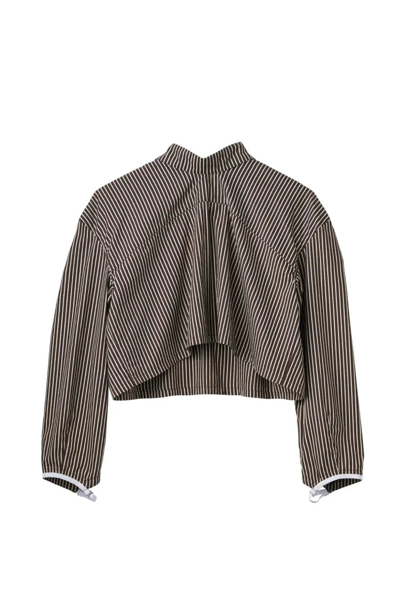 2way stripe volume shirt