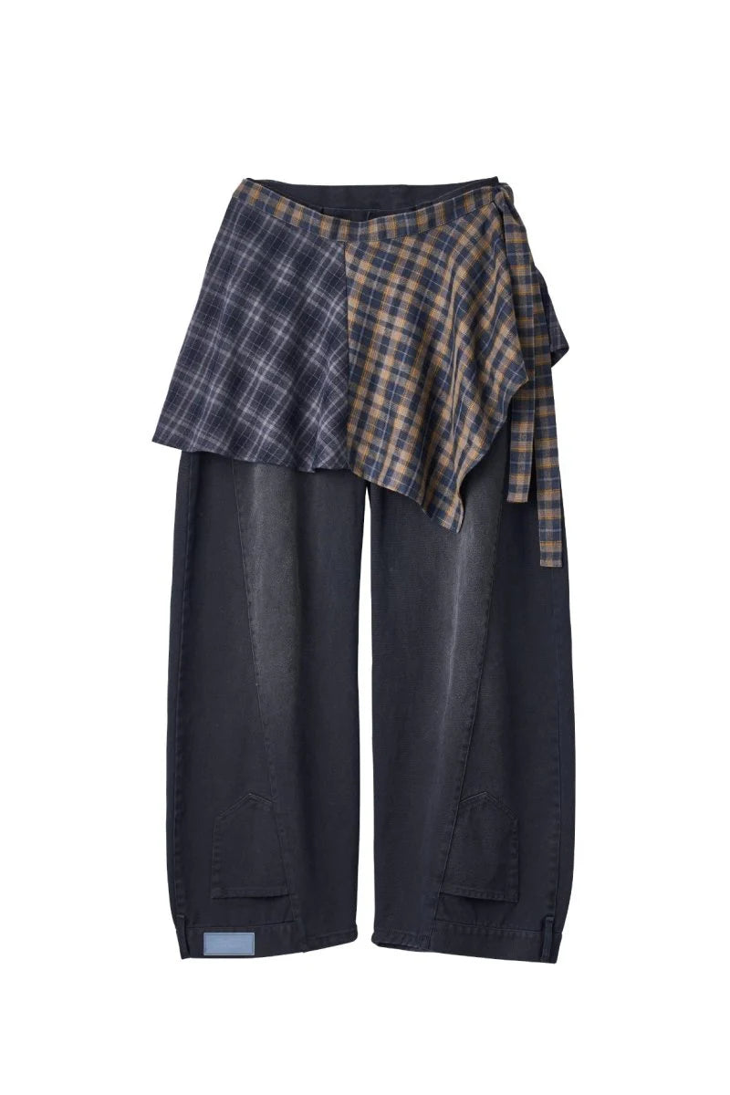 shirt wrap denim pants