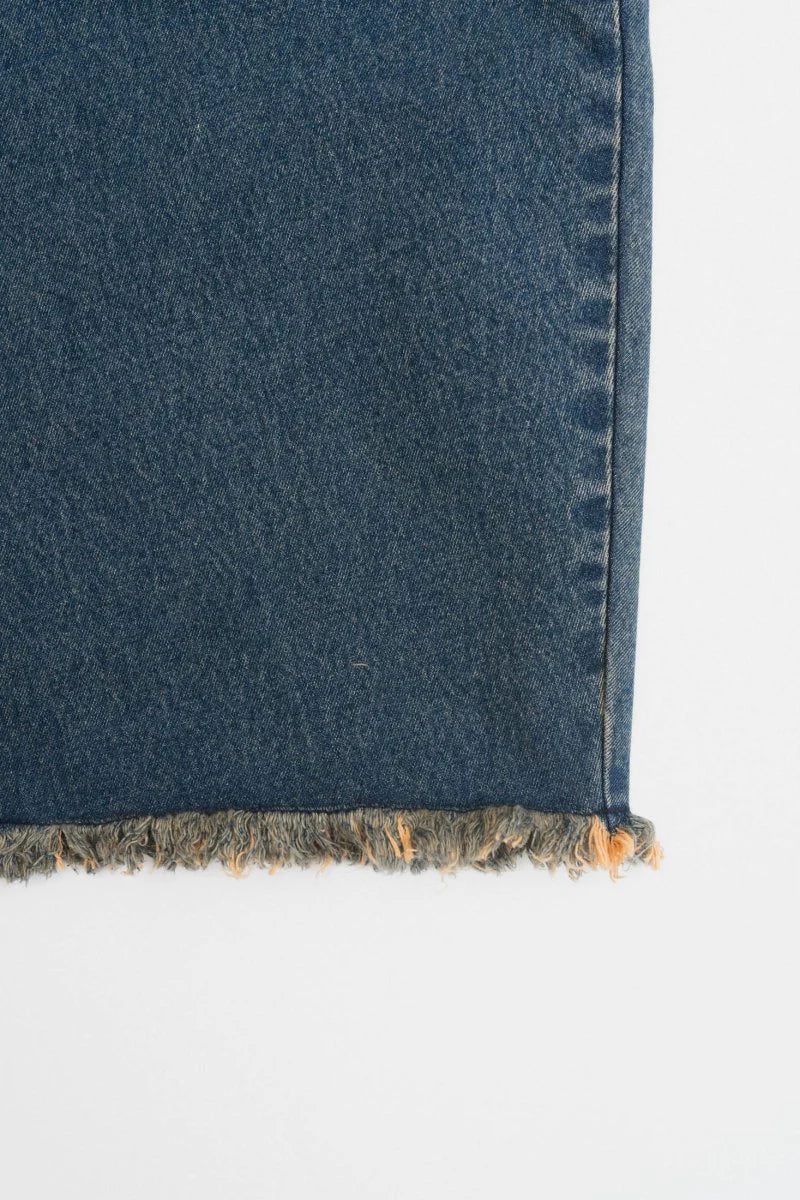 spaghetti denim pants