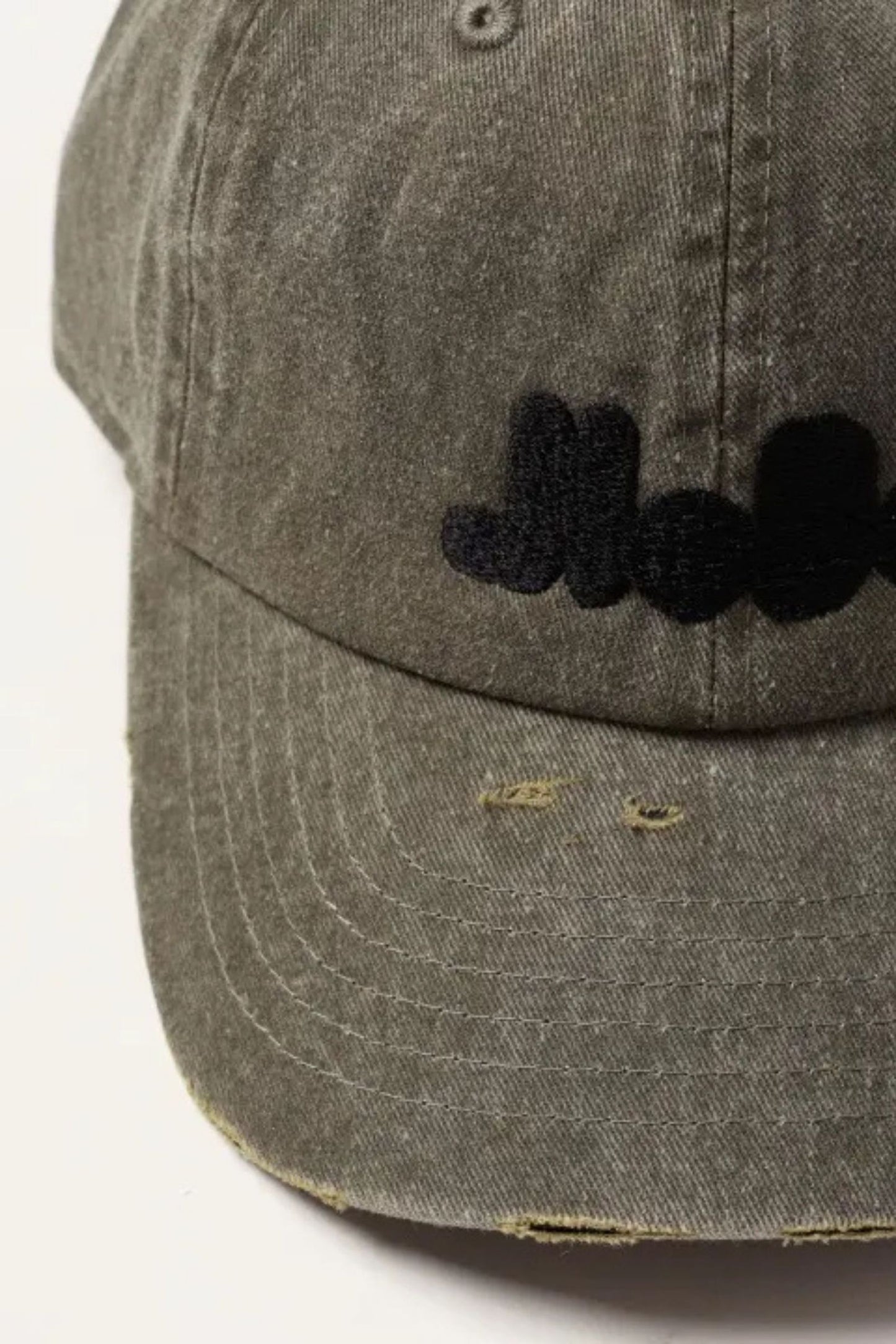 jieda logo damage dyed cap