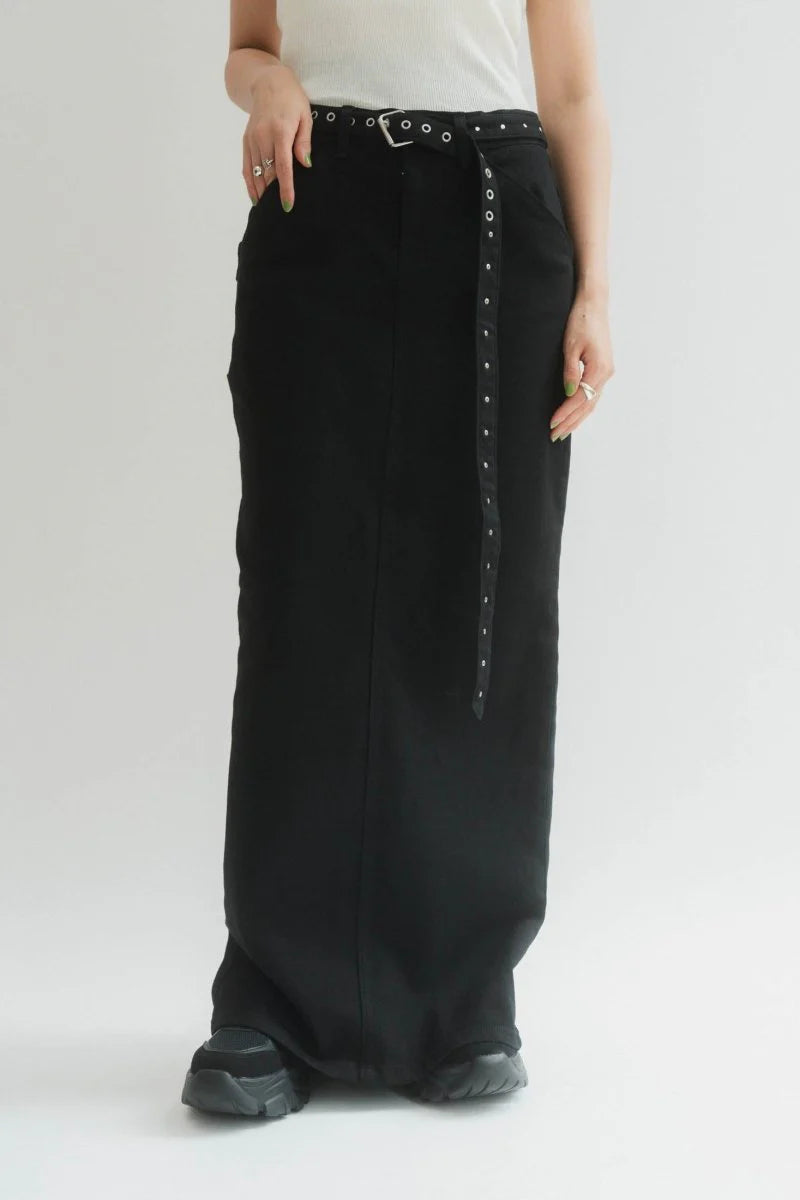 vintage studs long skirt