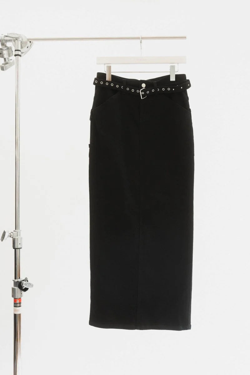 vintage studs long skirt