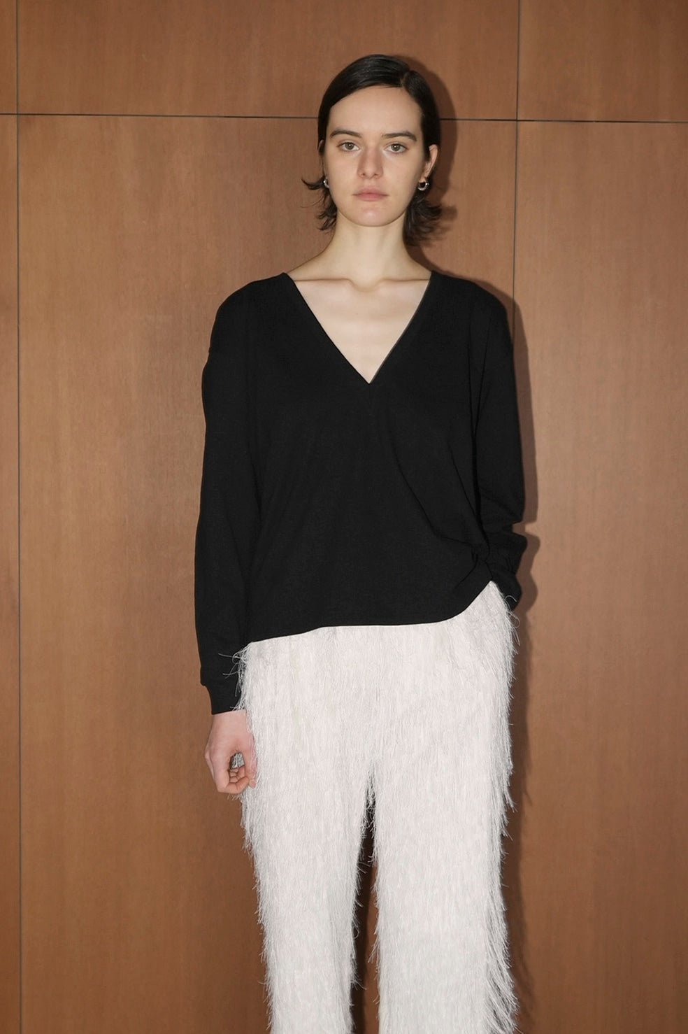 deep v neck tops