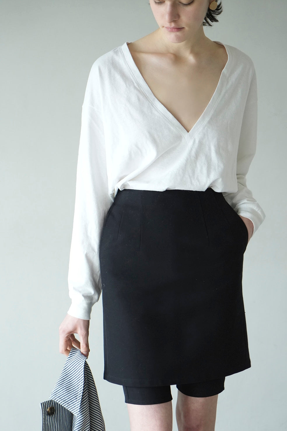 deep v neck tops