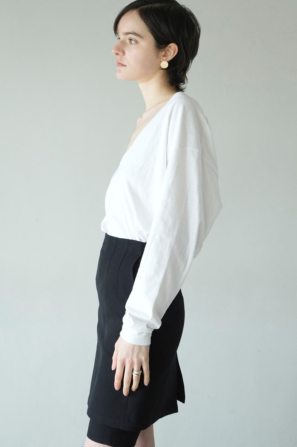 deep v neck tops