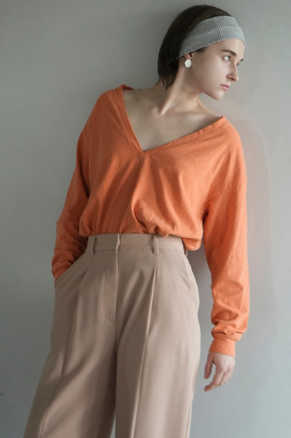 deep v neck tops
