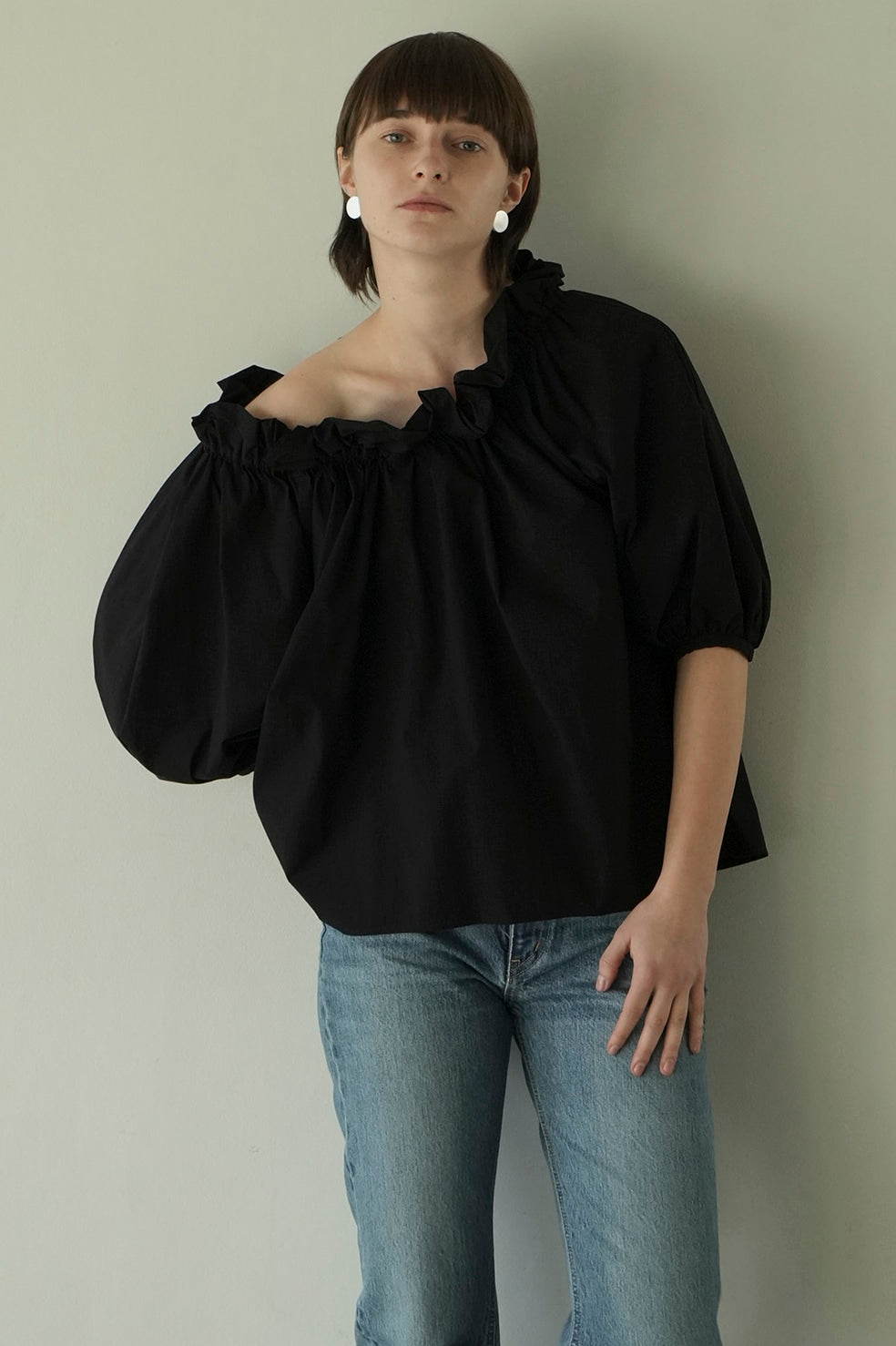 2way puff neck tops