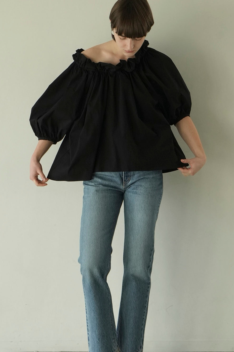 2way puff neck tops