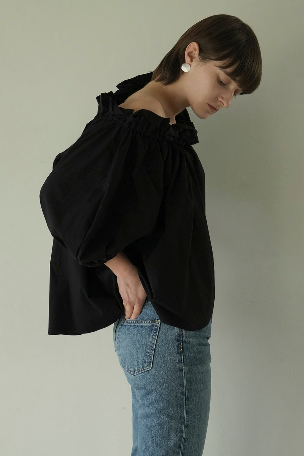 2way puff neck tops