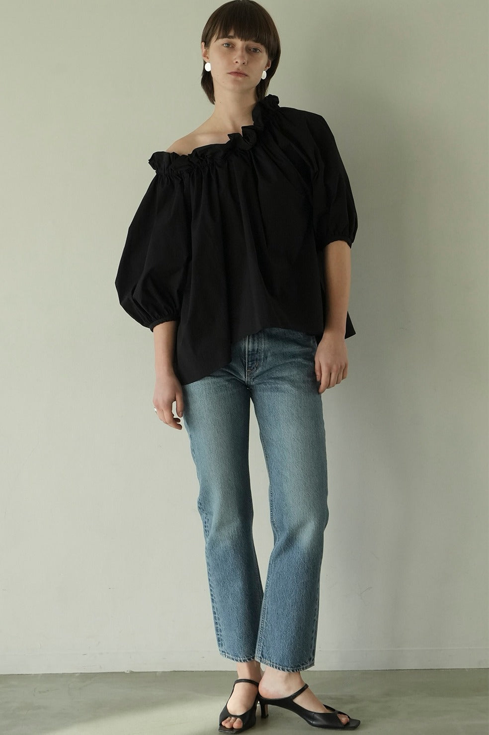 2way puff neck tops