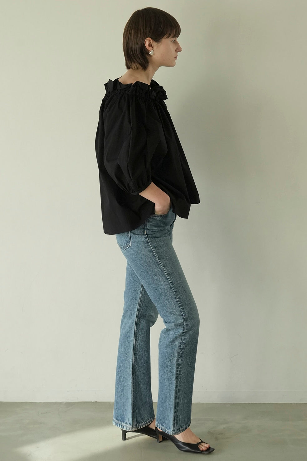 2way puff neck tops