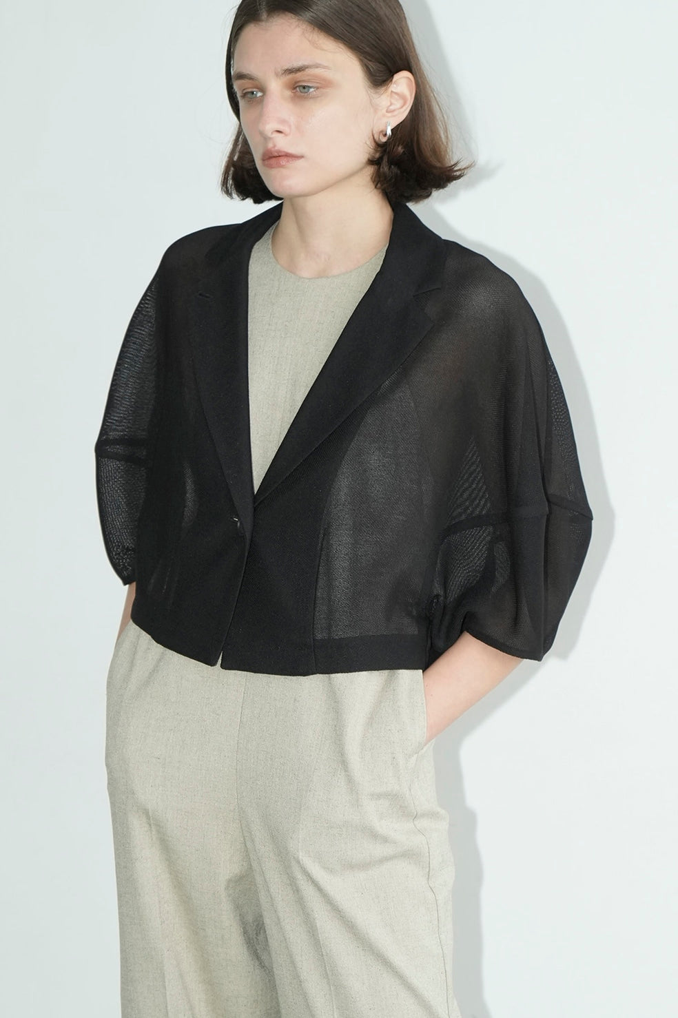 mesh lantern jacket