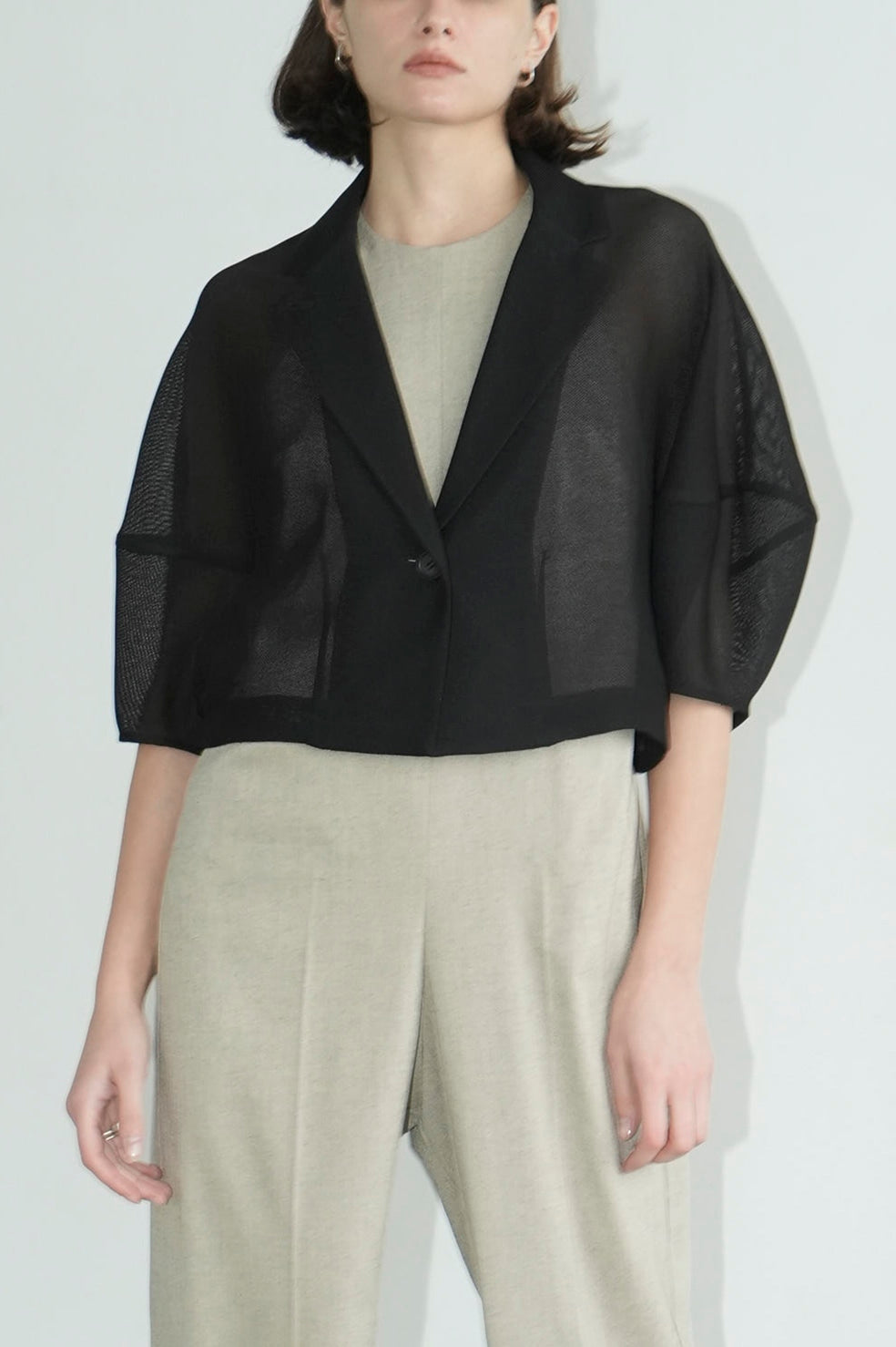 mesh lantern jacket