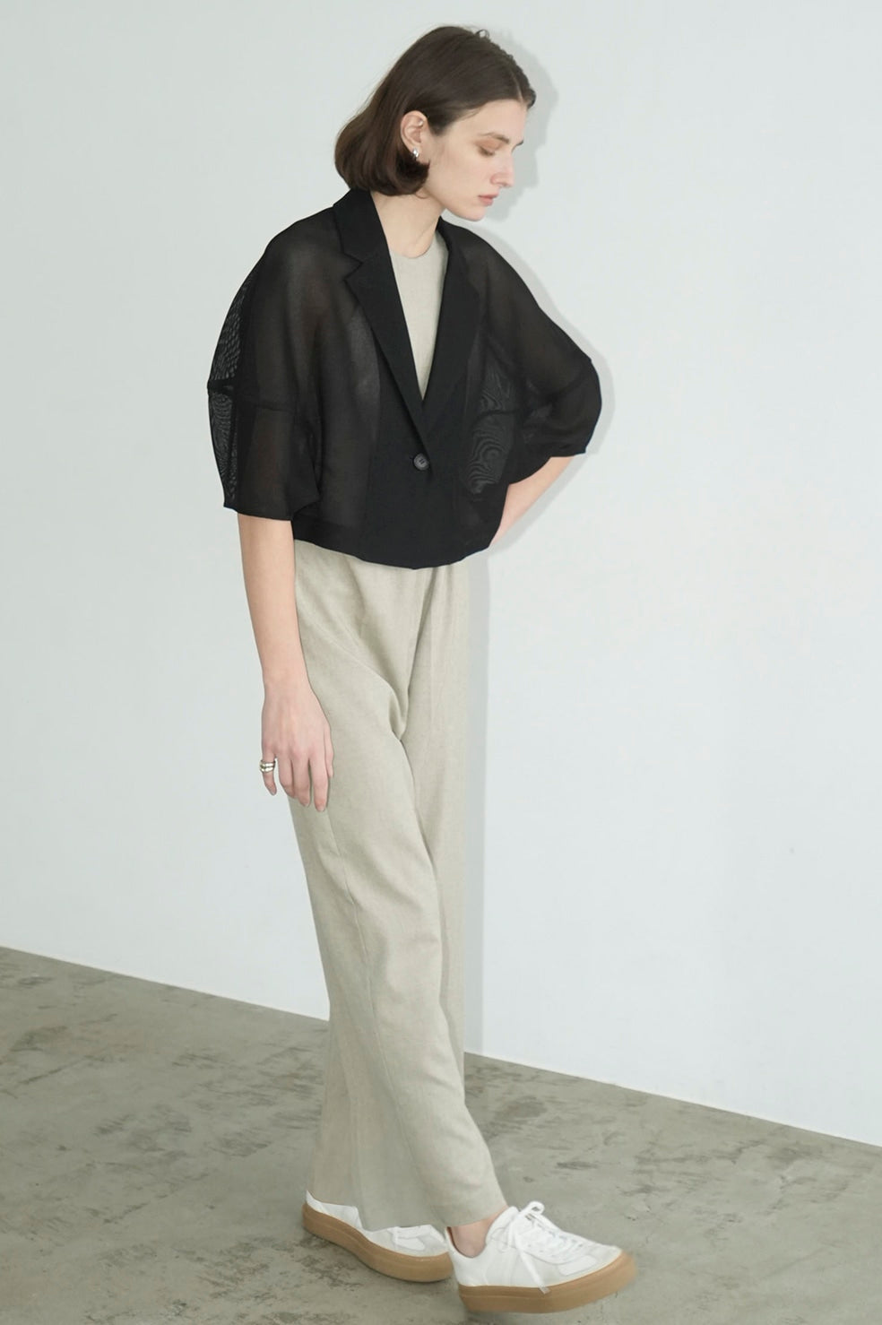 mesh lantern jacket