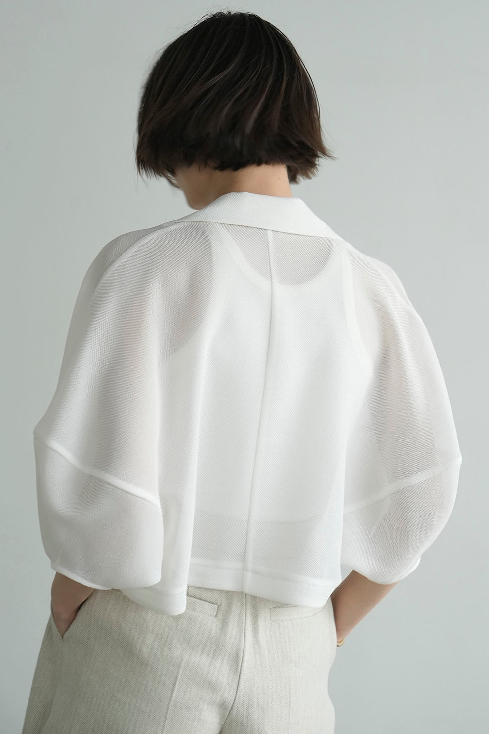 mesh lantern jacket