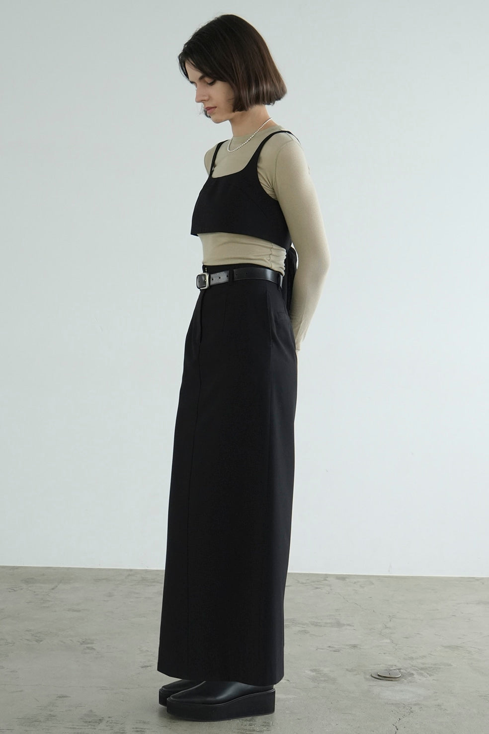 bustier set straight skirt
