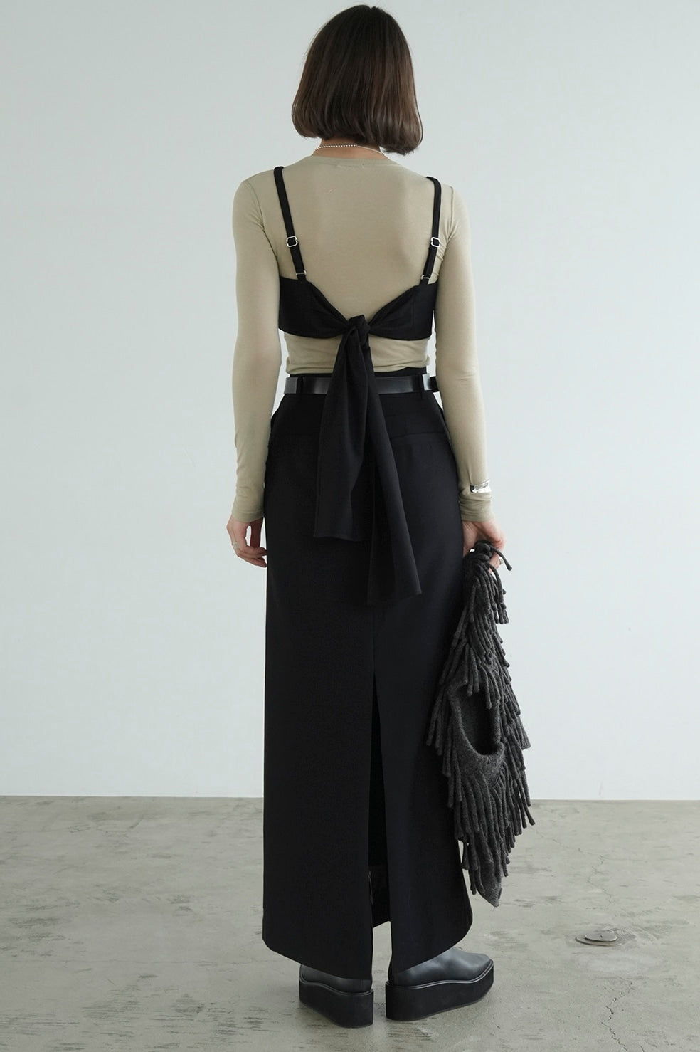 bustier set straight skirt