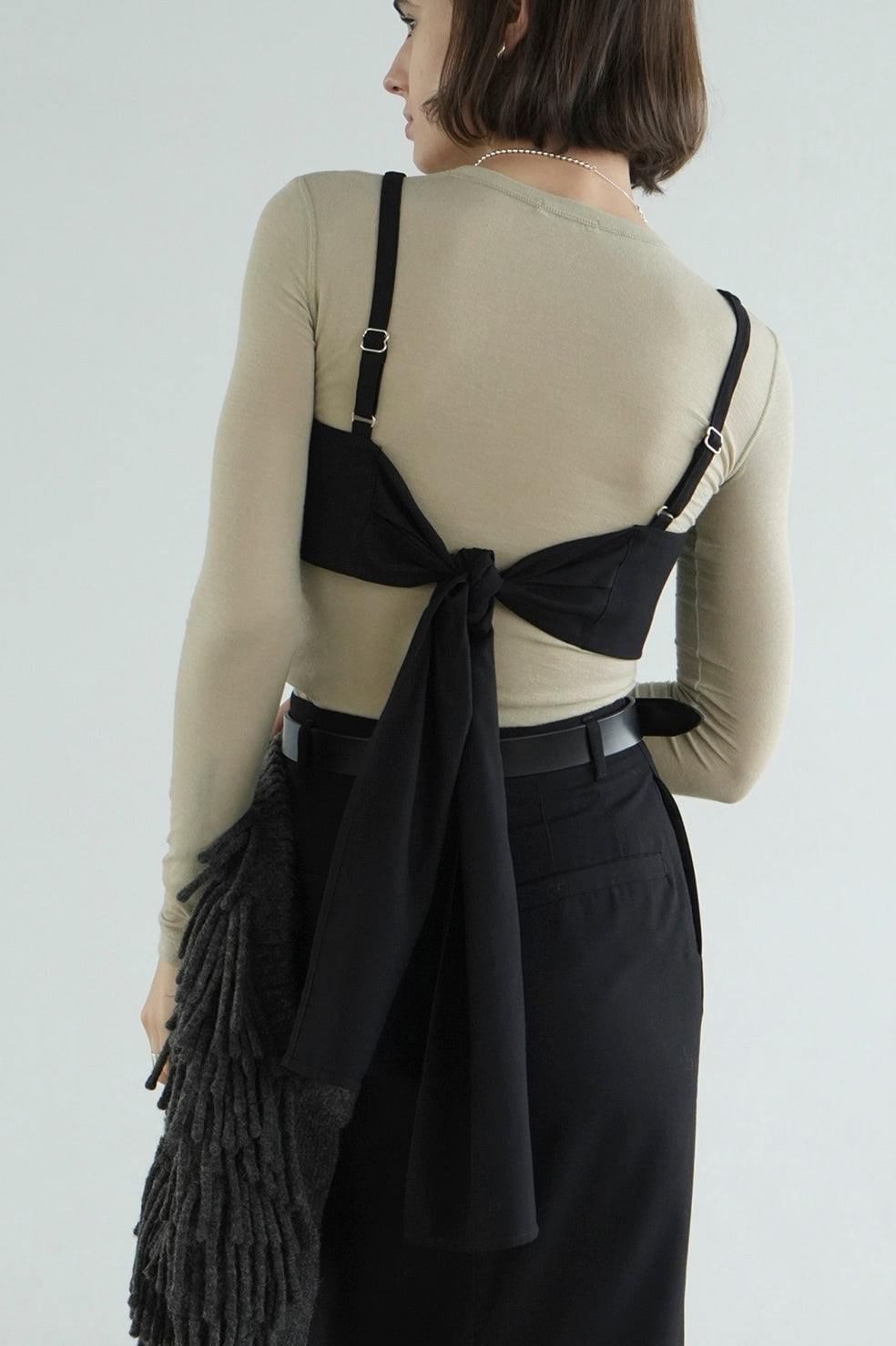 bustier set straight skirt