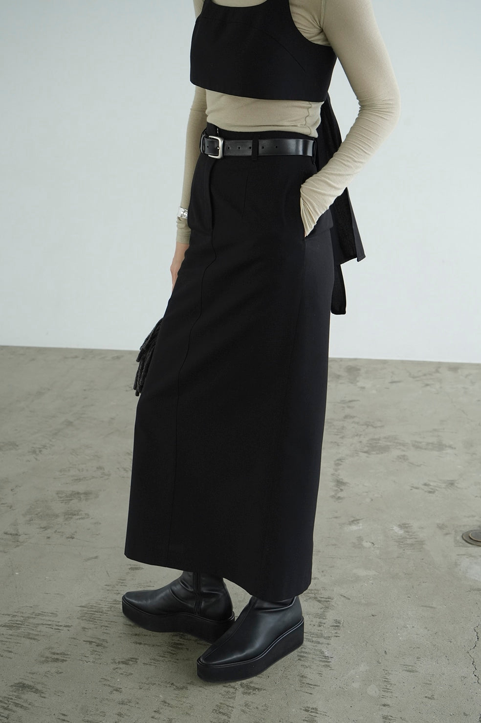 bustier set straight skirt