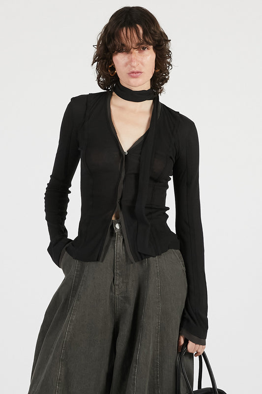 outseam jersey cardigan