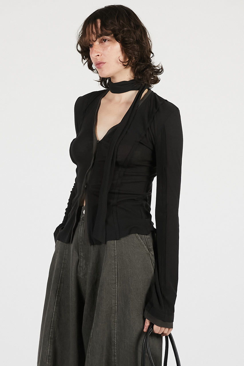 outseam jersey cardigan