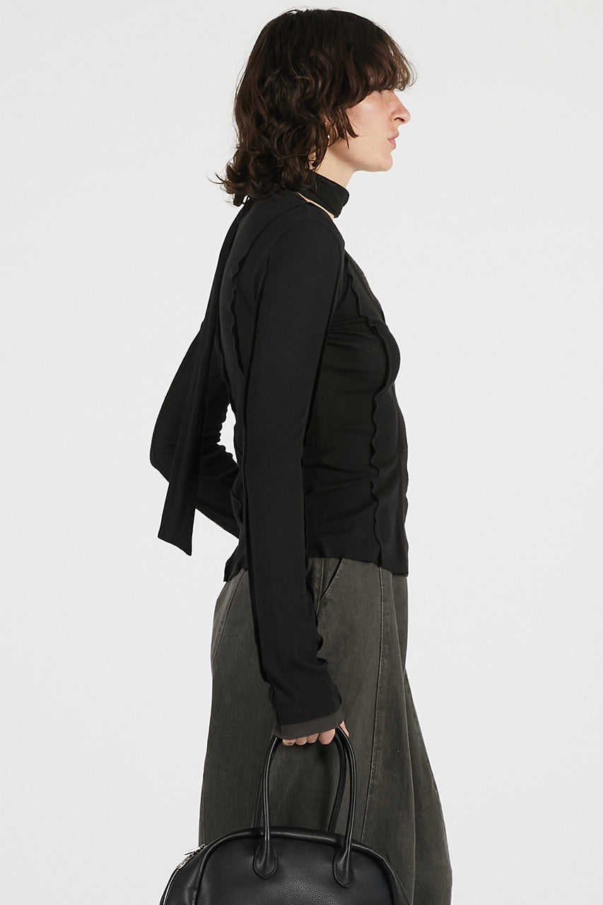 outseam jersey cardigan