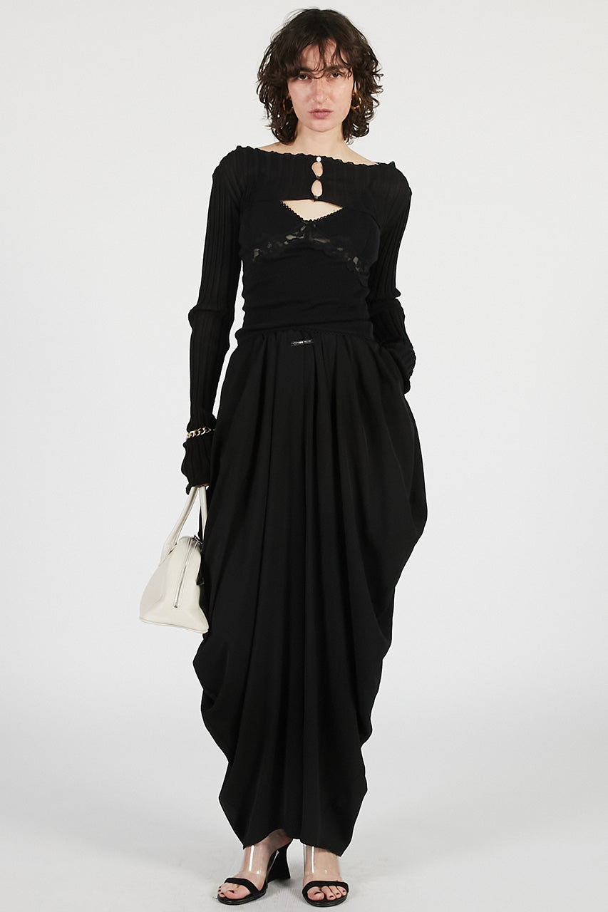 2way sheer rib bolero
